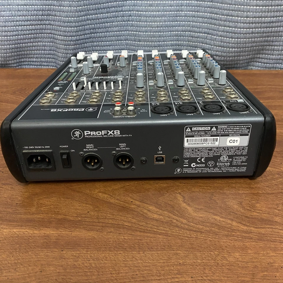 Mackie PROFX8 8-Channel Professional Effects Mixer - Image 4 of 4