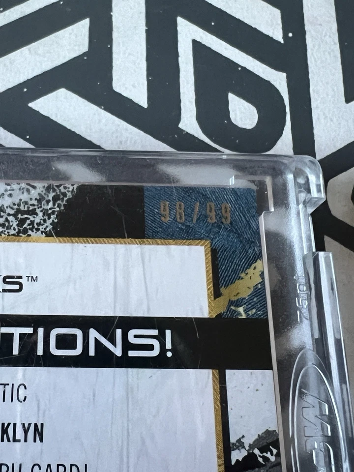 2020 Topps Fully Loaded Mat Relic Autograph Card 98/99 Sasha Banks Signed - Image 3 of 3