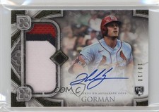 2023 Transcendent Collection Rookie Showcase 10/10 Nolan Gorman Patch Auto 1ob0