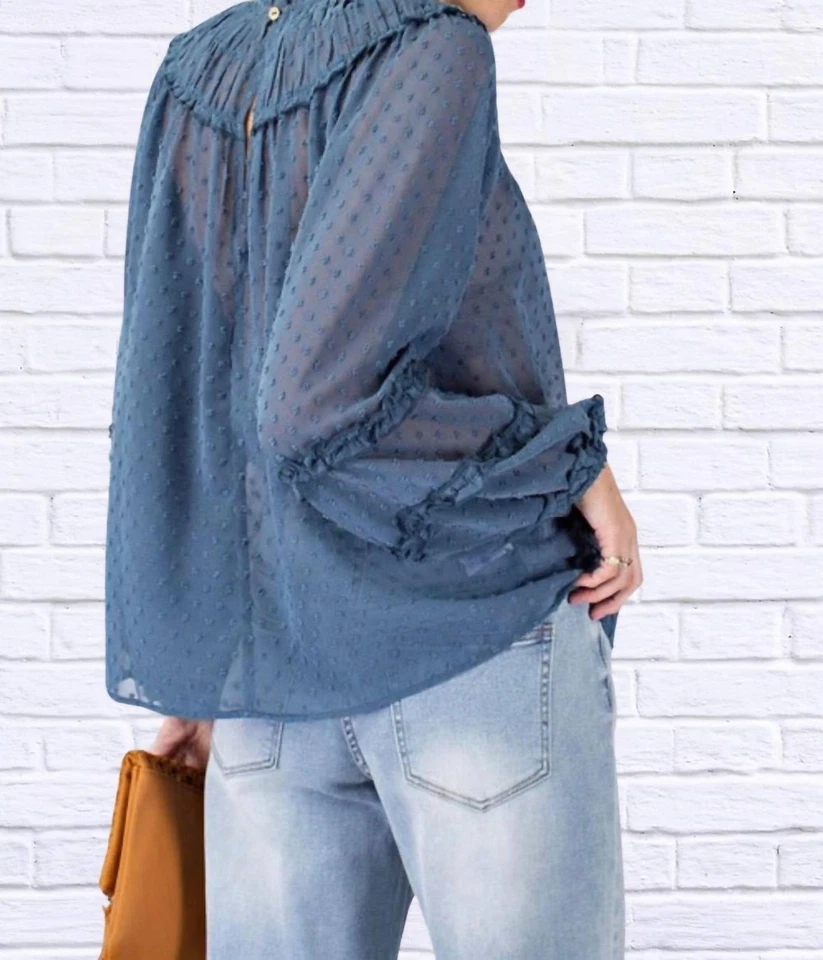 Blusa de chiffon Easel Dawn tamanho G - Imagem 3 de 3