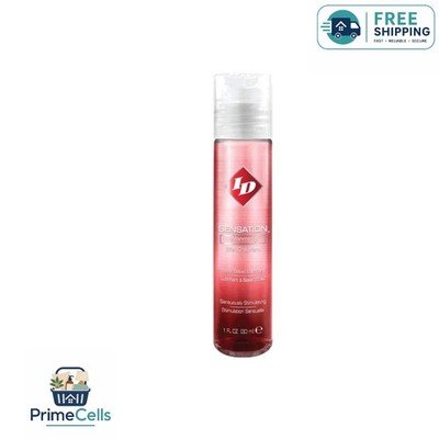 Gentle Warming Sensation: ID Sensation Personal Lubricant   1 Fl Oz Red Bottle