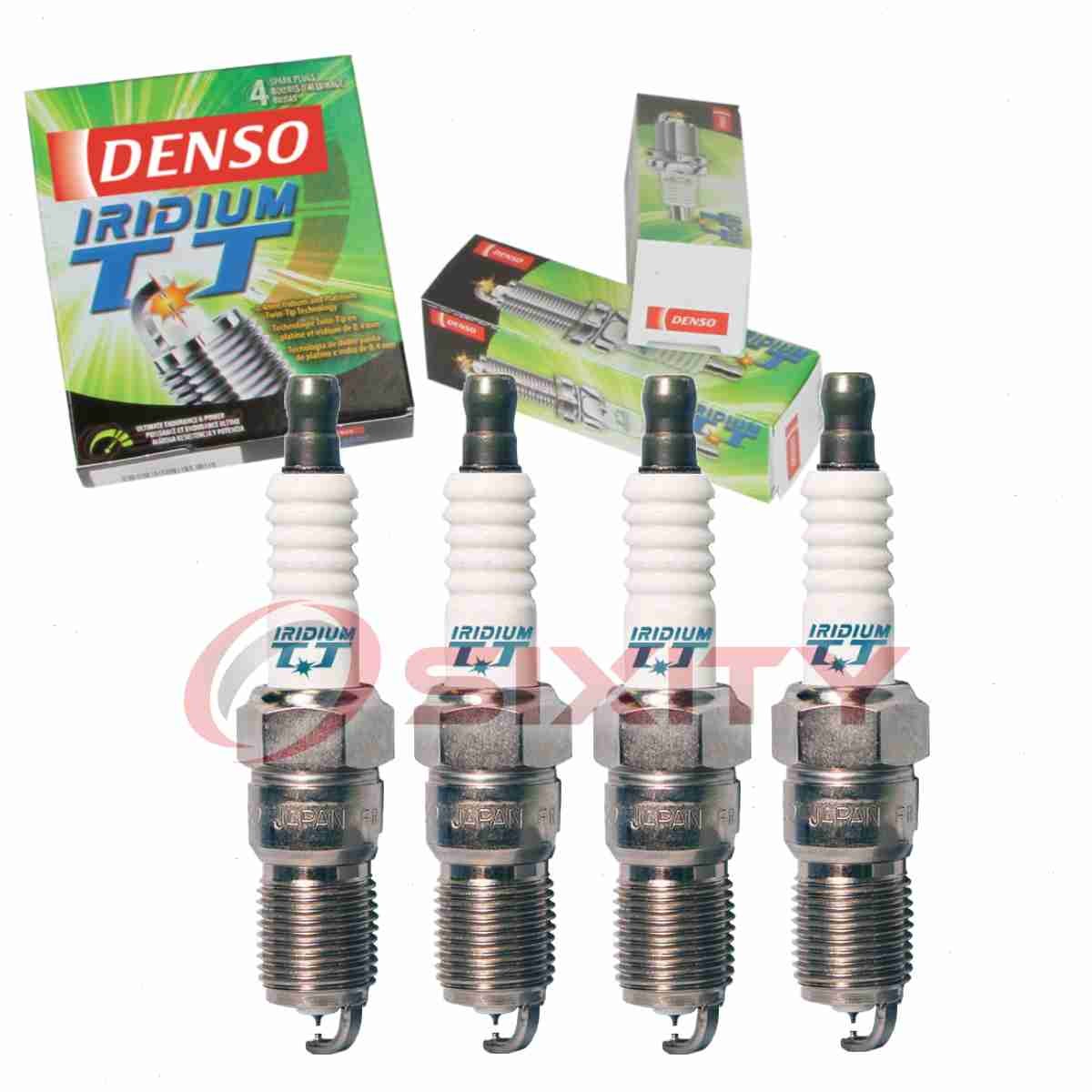 4 pc Denso Iridium TT Spark Plugs for 1985-2002 Ford Escort 1.9L 2.0L L4 ot