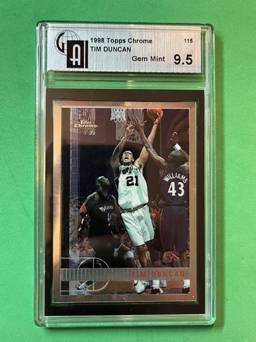 1997-98 Topps Chrome - Tim Duncan #115 (RC) Spurs HOF Big Fundamental Legend