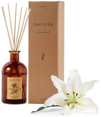 Craft & Kin Lily & Jasmine Diffuser Reed Diffuser | All Natural Essential Oil...