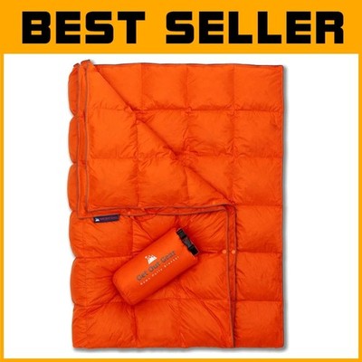 Portable 650 Fill Power Camping Quilt - Lightweight/-