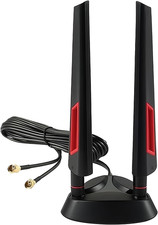 Wifi 6E Tri-Band 2.4Ghz 5.8Ghz 6Ghz Magnetic Base Antenna Aerial &ndash; High Gain...