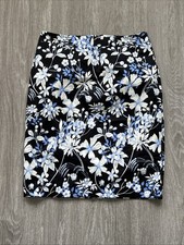 NWT Talbots Floral Straight Pencil Skirt Size 8 Office Siren Academia Career