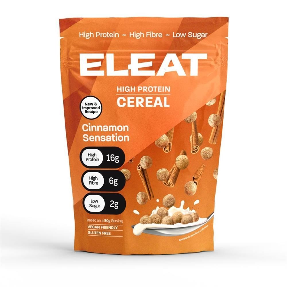ELEAT Cinnamon Sensation High Protein Cereal - 250g Pouch - Image 3