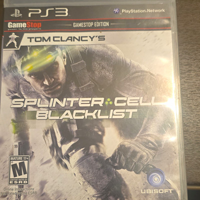 Ubisoft Splinter Cell: Blacklist GameStop Edition Sony PlayStation 3 PS3 M