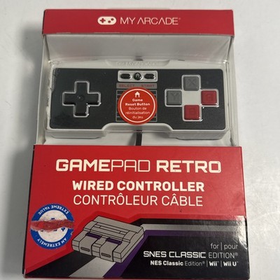 My Arcade GamePad Classic Wired Controller SNES Classic Edition Wii Wii U Sealed