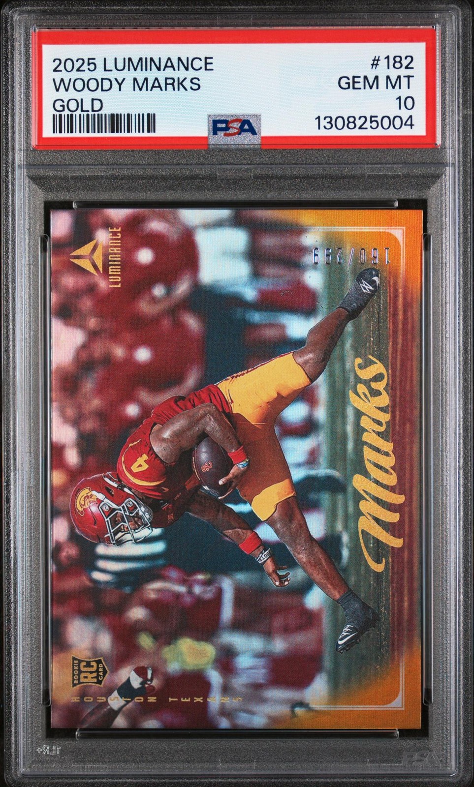 Woody Marks Panini Luminance #182 Gold