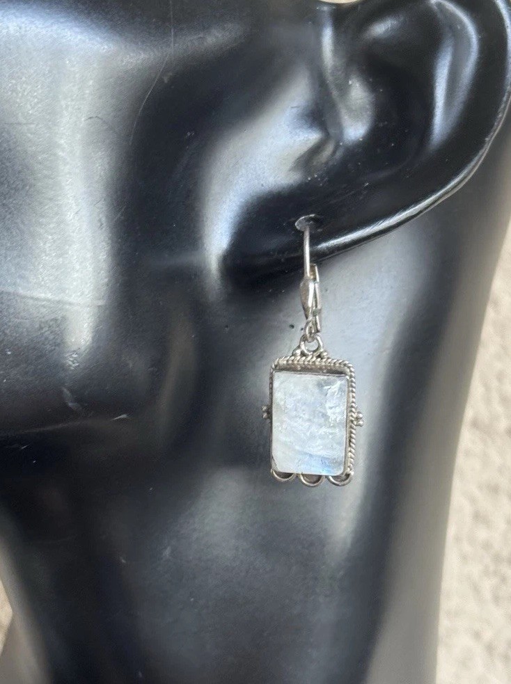 Moonstone Rectangle RM 925 Sterling Silver Filigr… - image 4