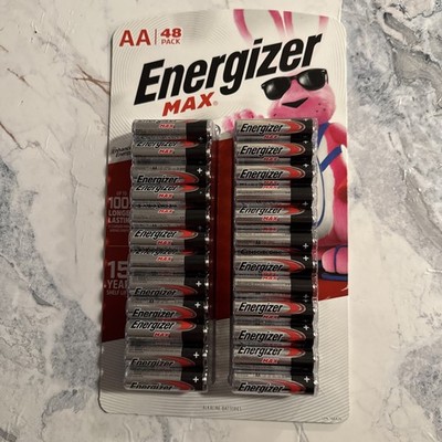 Energizer MAX E91TP224 AA Batteries (Pack 48) NEW SEALED EXP 12-2040