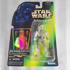 Star Wars Power of The Force Luke Skywalker Hoth Gear Action Figure 1996 Kenner