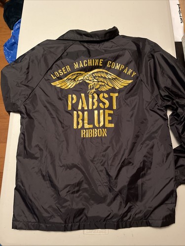 Loser Machine Co Jacket Mens Size Small Button-down Summer Jacket PBR Pabst Beer - Picture 4 of 7