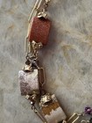 Multi-Stone Necklace on Gold Tone Chain — photo 8