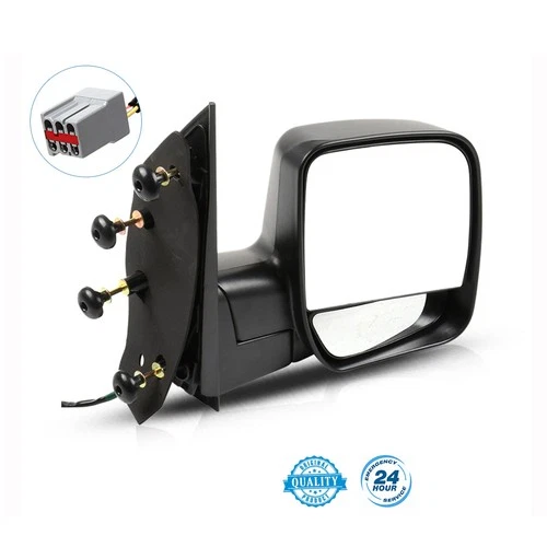 (Right) Side Power Manual Fold View Mirror Fits 2003-2014 Ford Econoline Black