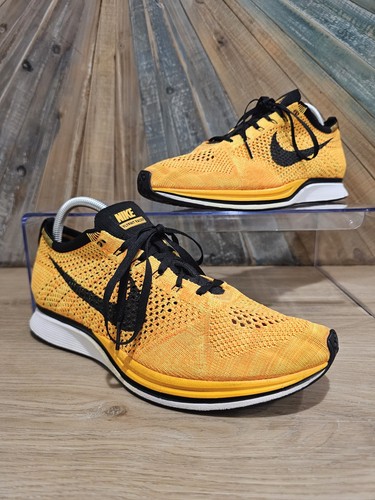 NIKE FLYKNIT RACER CHESTER CHEETOS LASER ORANGE GELB WEISS SCHWARZ Herren Größe 10