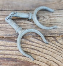 Par De Cerraduras De Remo Galvanizadas De Colección - Bote De Remos Decoración Náutica Marítima