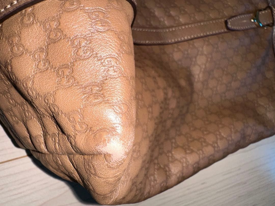 Gucci Micro Shima Leather Tote Bag Slightly Damaged Authentic Ladies Fashion thumbnail 6