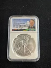 2024 P Silver Eagle $1 FDOI MS70 (Rare) Anna Cabral SIGNED REAGAN LOW POP NO RES