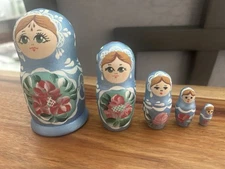 Nesting Dolls - 5 in total - Hand painted 