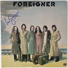 Lou Gramm FOREIGNER Signed Vinyl Record Album Self Titled LP Autograph JSA COA