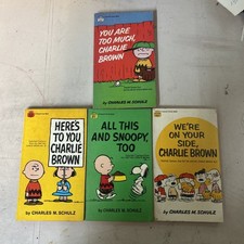 Lotto n.4 fumetti Peanuts Charlie Brown Charles M. Schulz