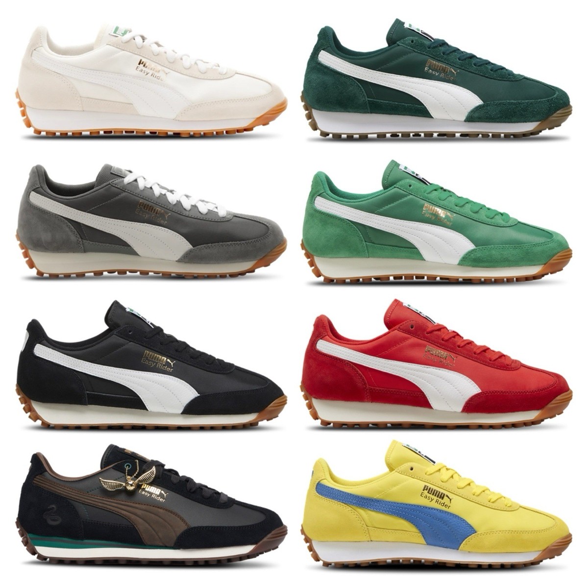 PUMA Easy Rider Mens Sneakers Black/White/Red/Green Harry Potter