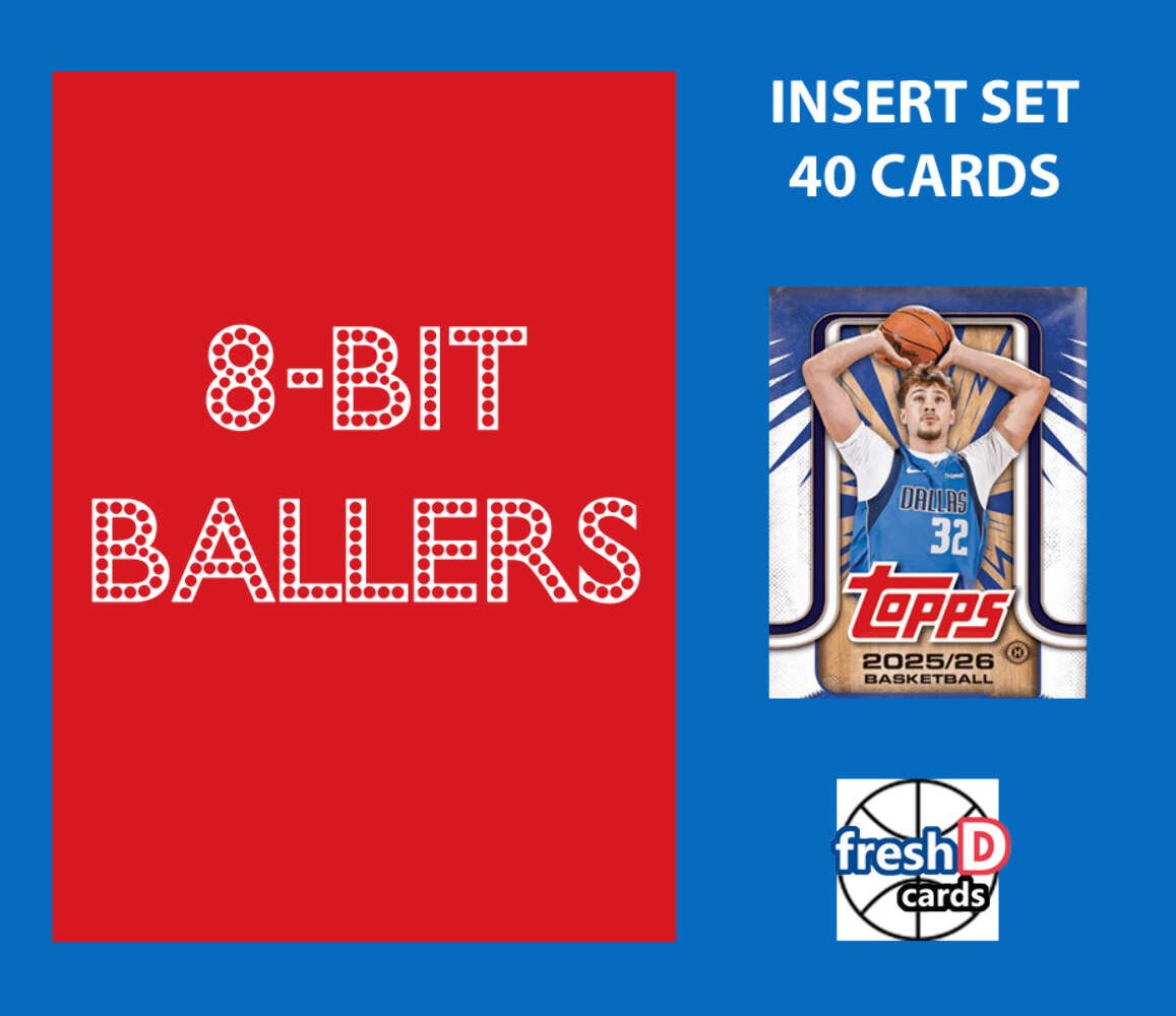 2025-26 Topps NBA Complete Set 40 Cards 8 Bit Ballers Cooper Flagg