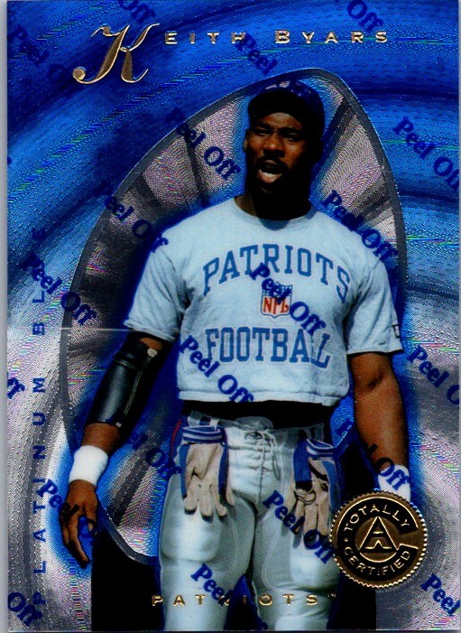 1997 Pinnacle Totally Certified #98 Keith Byars Platinum Blue #/2499