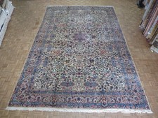 11'8 x 17'8 Hand Knotted Ivory Fine Antique Kirman Oriental Rug G2855