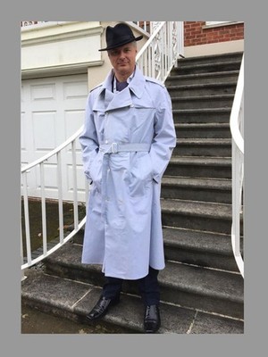 Bogart zweireihiger Mackintosh, Unisex Größe 16-18 extra groß 54'' lang