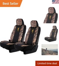 Durable Water-resistant Seat Covers For Cars And Trucks - Mossy Oak Camo Set