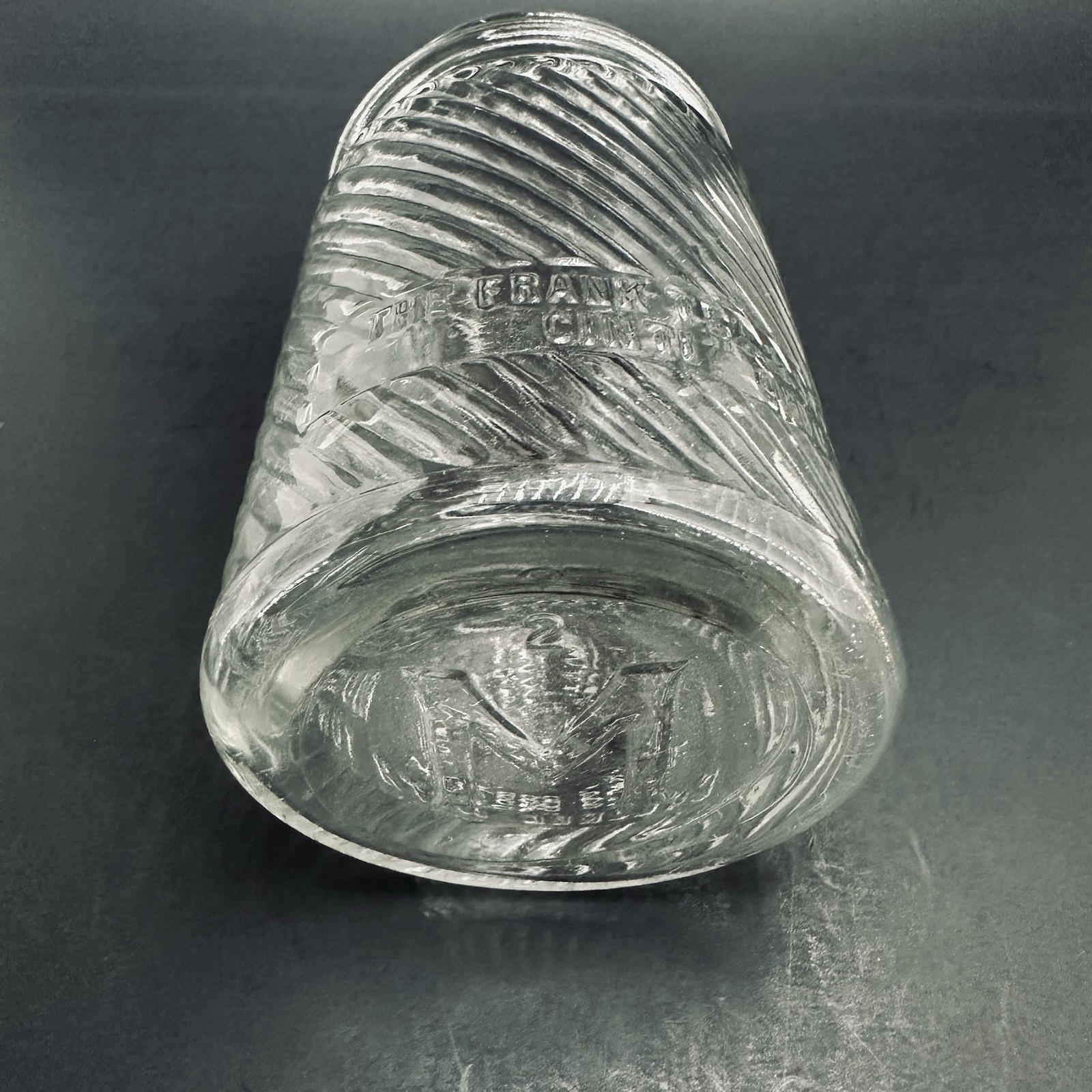 1 LB. DOVE BRAND MUSTARD JAR ORIGINAL FRANK TEA & SPICE CO. JUMBO PEANUT BUTTER