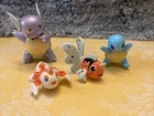 Lot Of 4 Pokémon Figures squittle Warturtle Goldeen Seaking. Tomy/Jazzwares