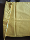 Bright Yellow Cotton Decorative Pillow Cover 'Eternal' Chinese  Logo 19.5" sq. — photo 6