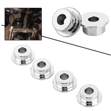 Chrome Handlebar Riser Bushings Mounts For Harley Fatboy Sportster 1200 XLH1200