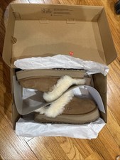 New - Uggs Disquette Slippers Tan/Beige - Women  s USA/7