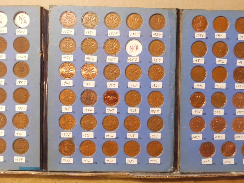 1920 to 1972 CANADIAN SMALL CENT COLLECTION - OUT82 - Image 3 of 4