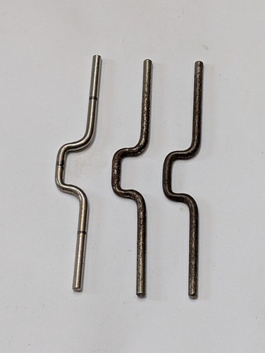 3 x Meccano Kurbelwelle 1" Wurfteil 134