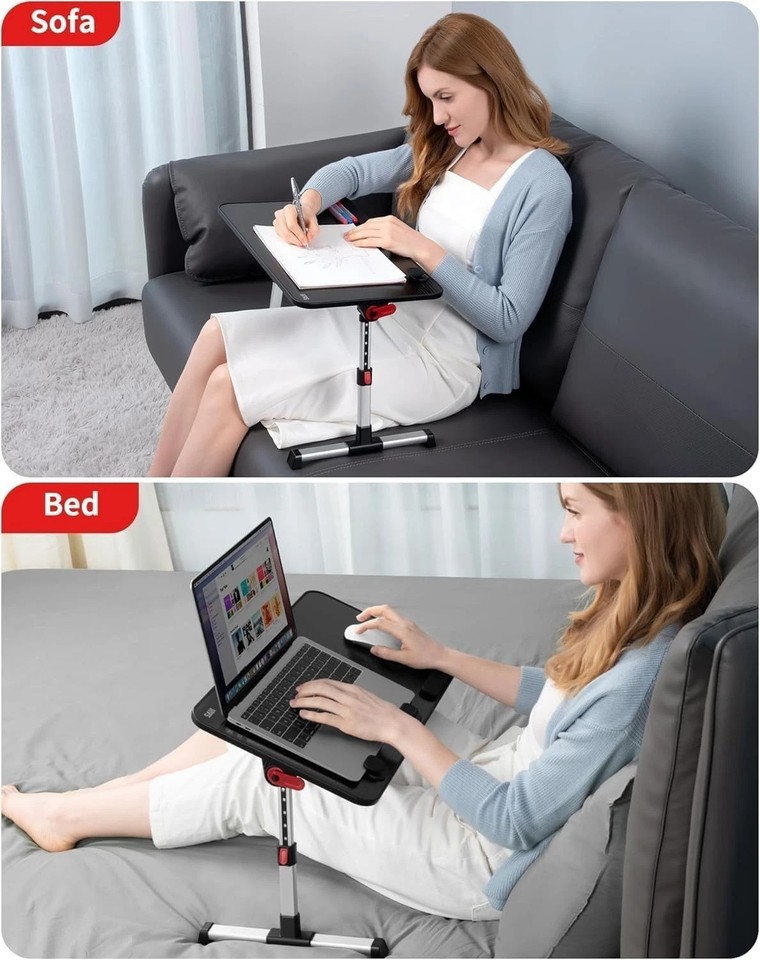 Lightweight Portable Laptop Table with Retractable Blockers - 20.5