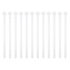 12Pcs Hanging Merchandise Strips, 24.61" Display Rack Stand, White