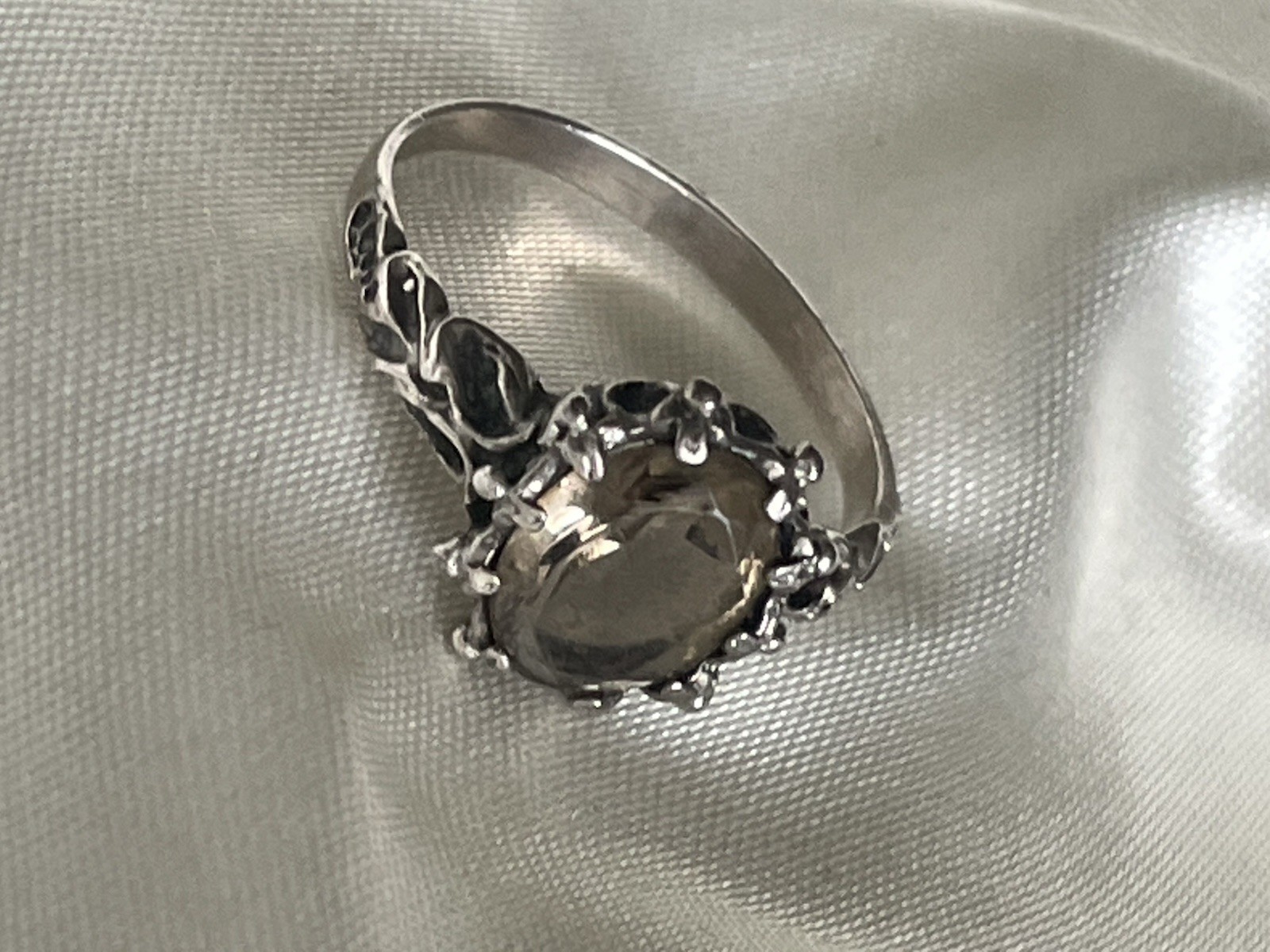 Edwardian Bernard Instone? Solid Silver Ring Sz L… - image 13