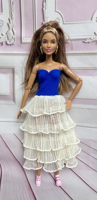 OOAK Custom Barbie Made to Move Hybrid June Face Sculpt Doll Handmade OOAK Dress
