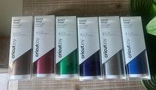 Cricut Joy Smart Vinyl Bundle 6 Rolls Matte Removable Sealed Boxes Vinyl Lot