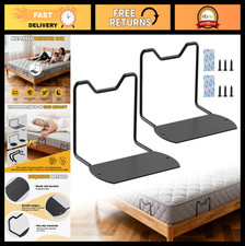 Mattress Slide Stopper for Wooden Beds - 2 PCS Non-Slip Retainer Bar, L-Shaped D