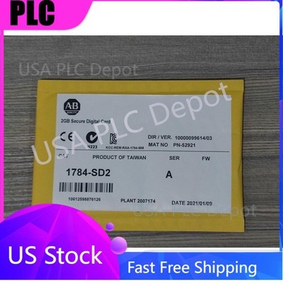 New AB 1784-SD2 Secure Digital Memory Card 2GB in Bag Sealed 1784SD2 US Free Tax