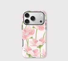 Soft Blossom iPhone Case Double Layer Tough Protective Floral Case