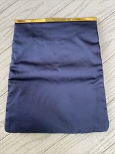 Vintage Bienen-Davis Blue Sateen Fold Over Clutch